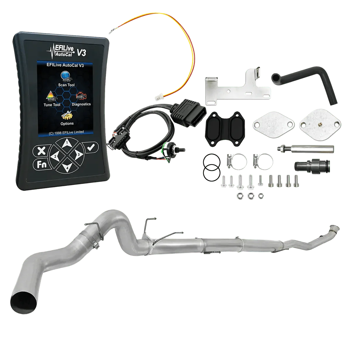 Tuner Depot All-in-one Kit 2018 6.7L RAM Cummins (CME) / 5-inch Downpipe Back Ram Cummins 6.7L All-in-One DPF/DEF/EGR Delete Kit (2013-2021)