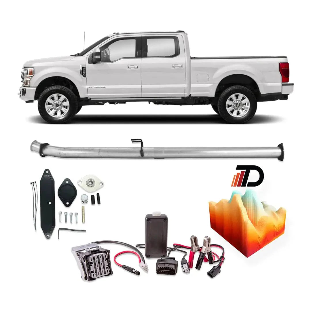 Tuner Depot Bundles DPF Delete Pipe 2020-2022 Ford Powerstroke 6.7L All In One DPF/DEF/EGR Delete Kit